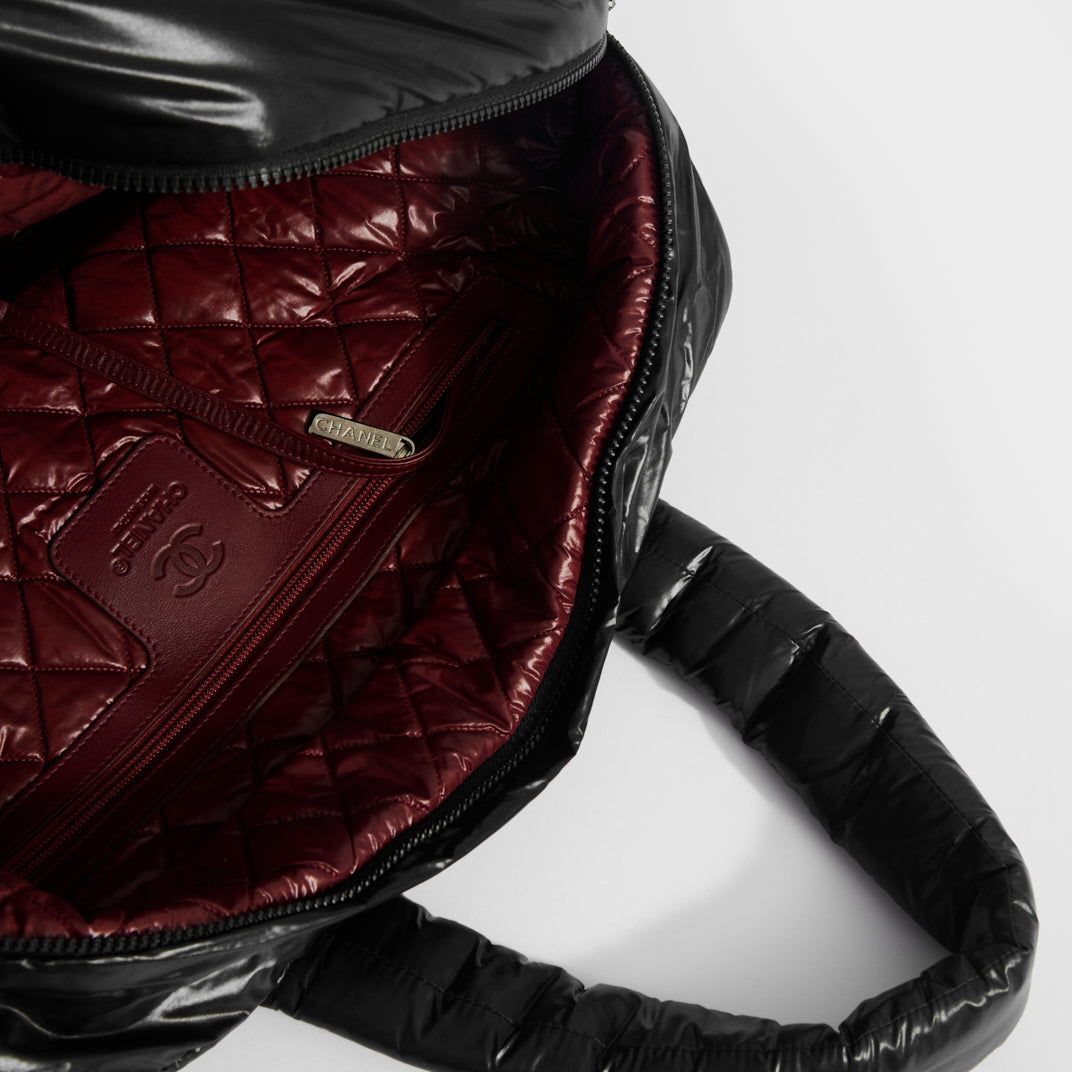 Coco Cocoon Nylon Tote Bag in Black 2008 - 2009