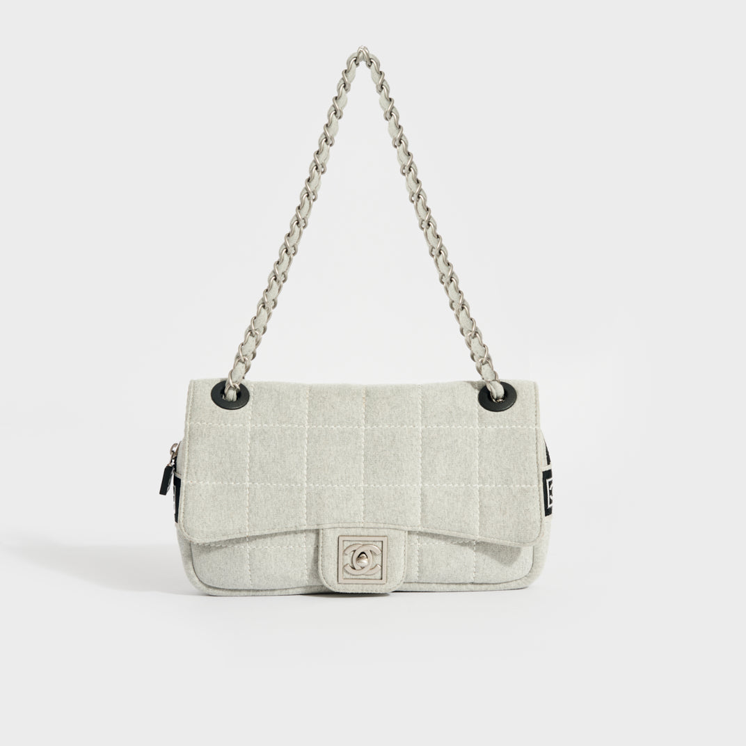 CHANEL Vintage Square-Quilt Fabric Sport Line Flap Bag [ReSale] – COCOON