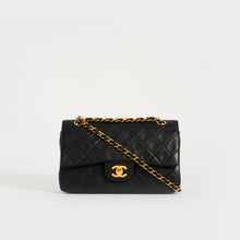Load image into Gallery viewer, CHANEL Vintage Classic Double Flap Bag in Black Lambskin - 1991 - 1994