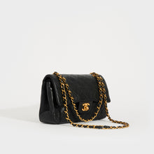 Load image into Gallery viewer, CHANEL Vintage Classic Double Flap Bag in Black Lambskin - 1991 - 1994