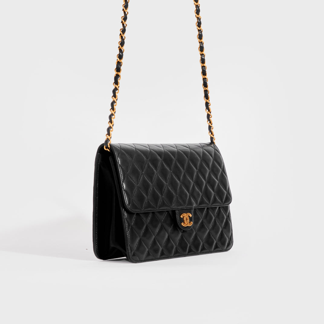 CHANEL Quilted Single Flap Chain Shoulder Bag COCOON