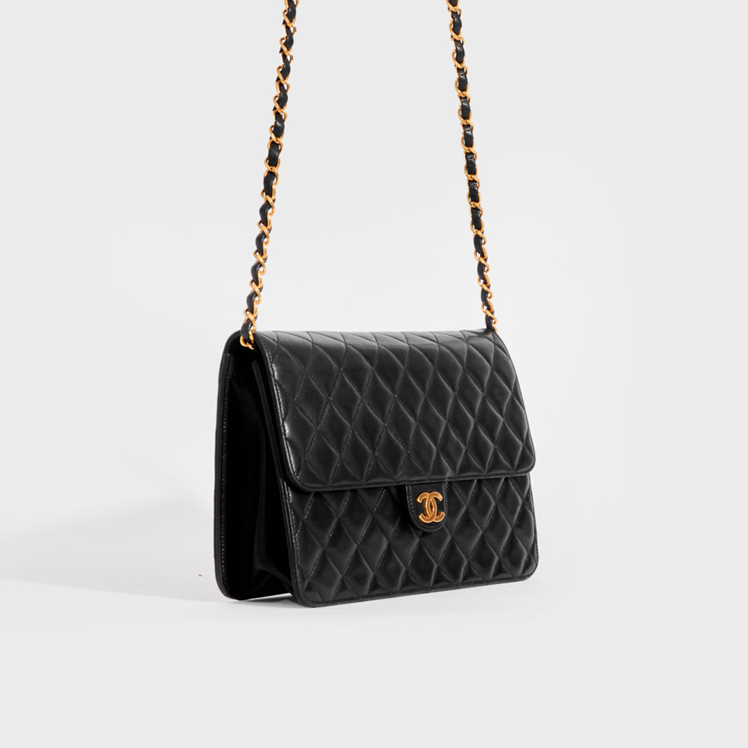 Chanel Flap Clutch With Chain Quilted Lambskin Shoulder Bag