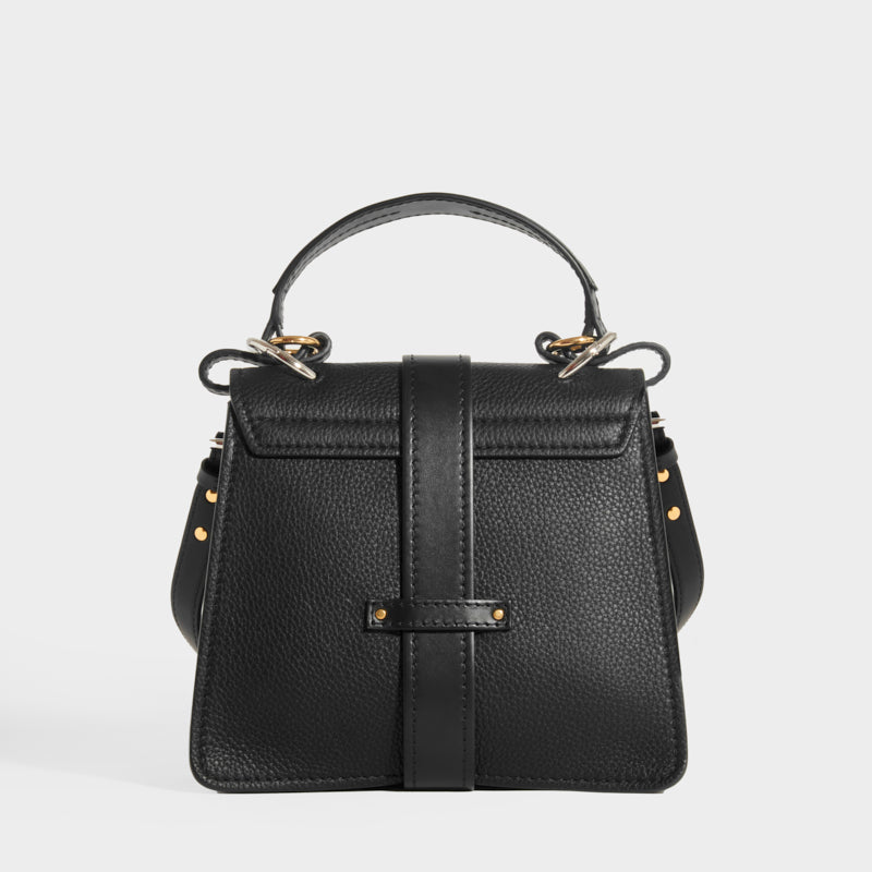 Small Aby Day Shoulder Bag in Black Leather