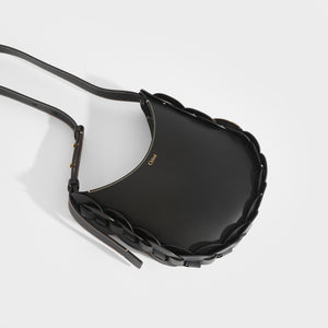 CHLOÉ Darryl Small Leather Shoulder Bag in Black
