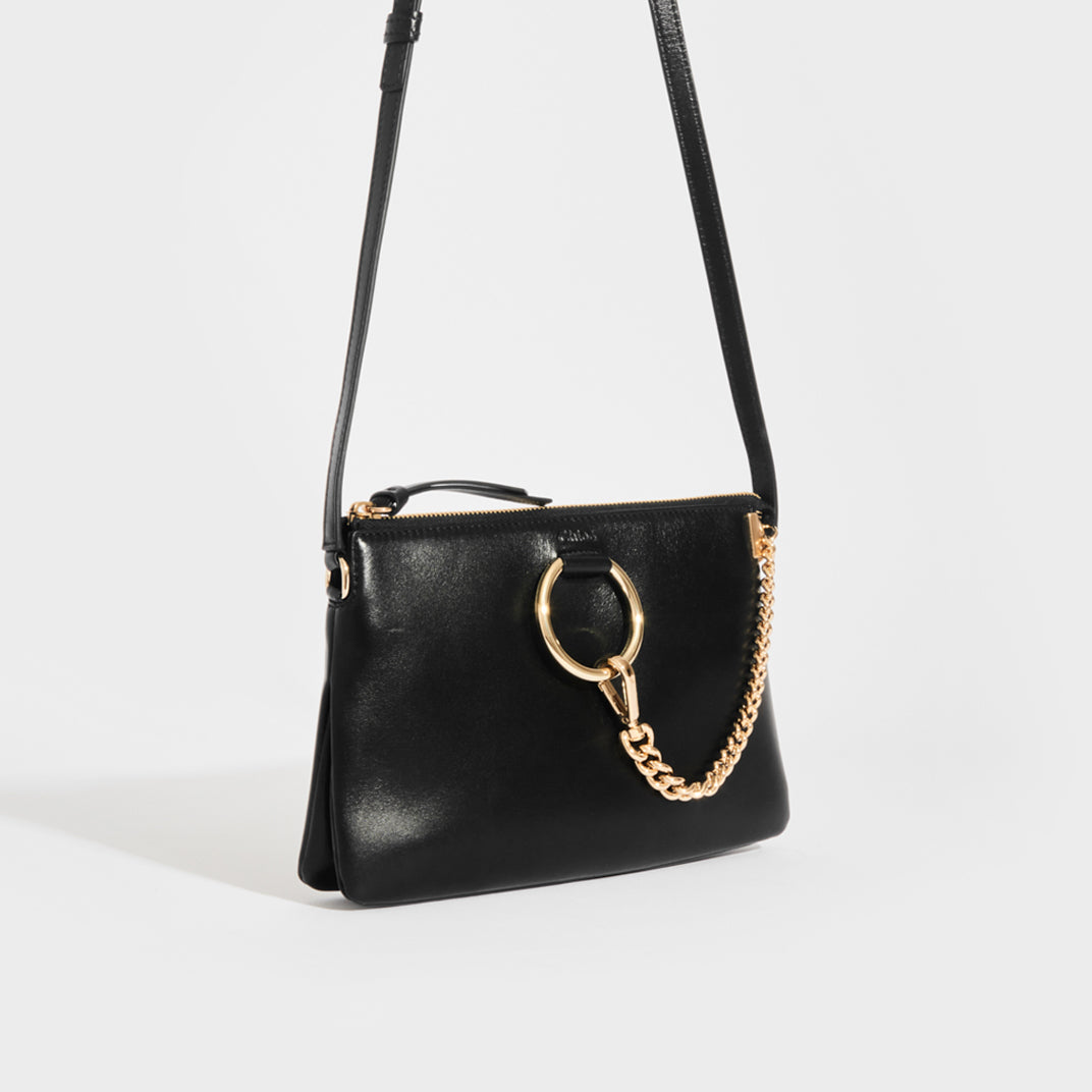 CHLOÉ Faye Small Crossbody Bag in Black