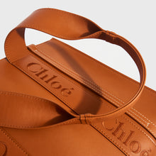 Load image into Gallery viewer, CHLOÉ Medium Leather Woody Tote Bag in Tan