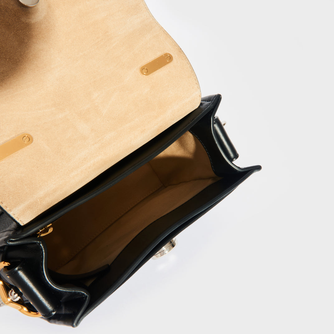 Mini Tess Day Shoulder Bag in Black