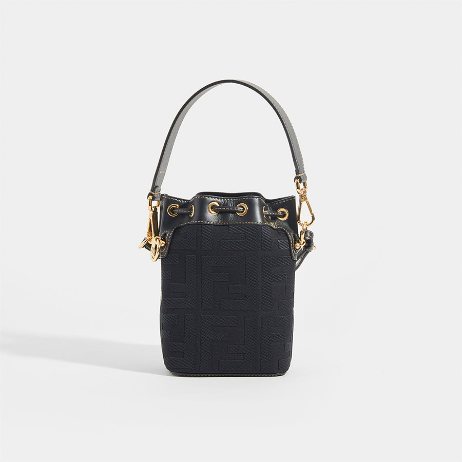 FENDI Mon Tresor Mini FF Logo Bag COCOON