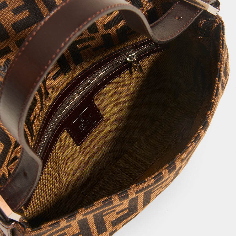 FENDI Vintage Zucca Print Baguette - Interior View