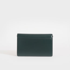 Rear of the GIVENCHY Small 4G Crossbody Bag in Green Forest