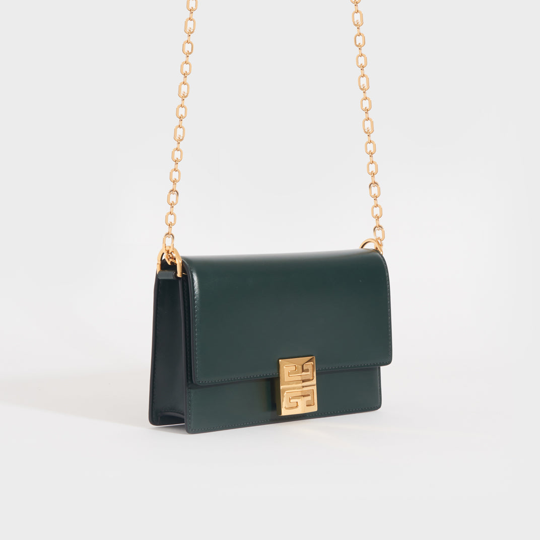 Pocket mini leather crossbody bag Givenchy Green in Leather - 22551740