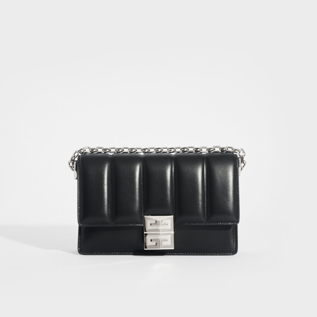 GIVENCHY Small 4G Padded Leather Bag in Black COCOON ReSale