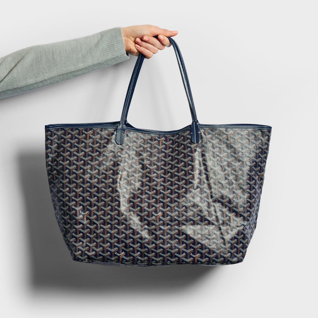 Goyard Saint Louis GM Canvas Tote Shoulder Bag