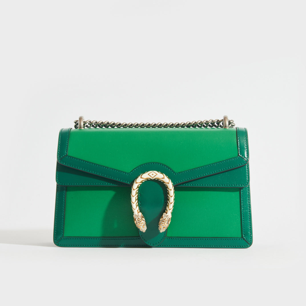 Dionysus Small Shoulder Bag in Green and Emerald
