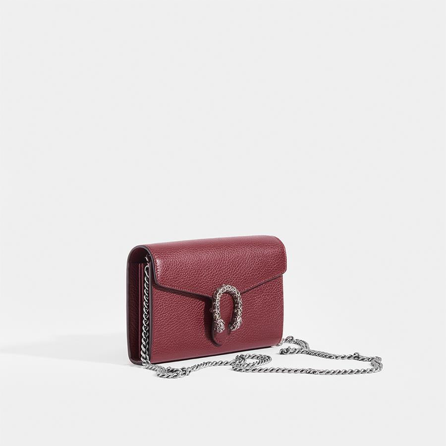 Dionysus mini leather chain wallet