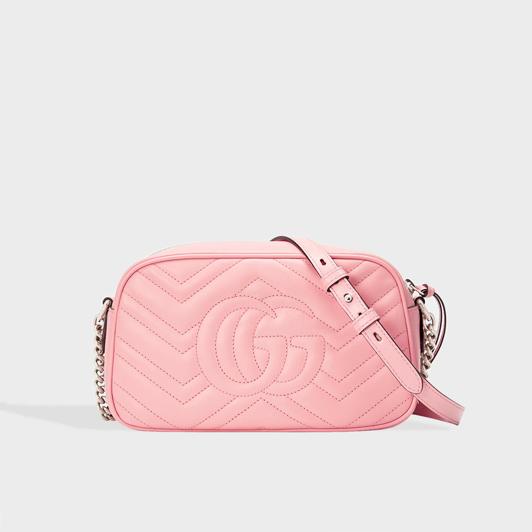 GUCCI Marmont Small Shoulder Bag in Pastel Pink COCOON