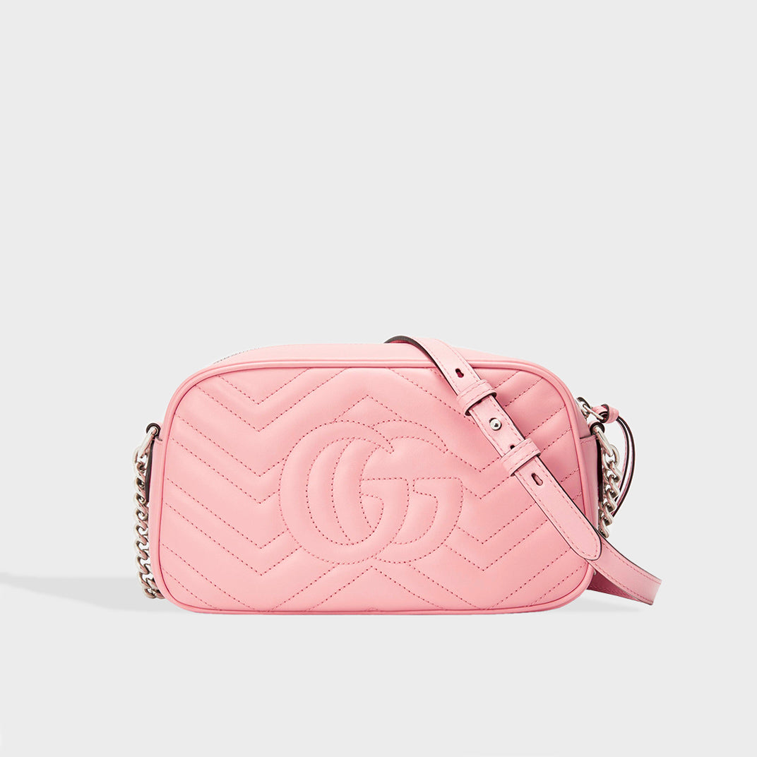 Pink gucci deals camera bag