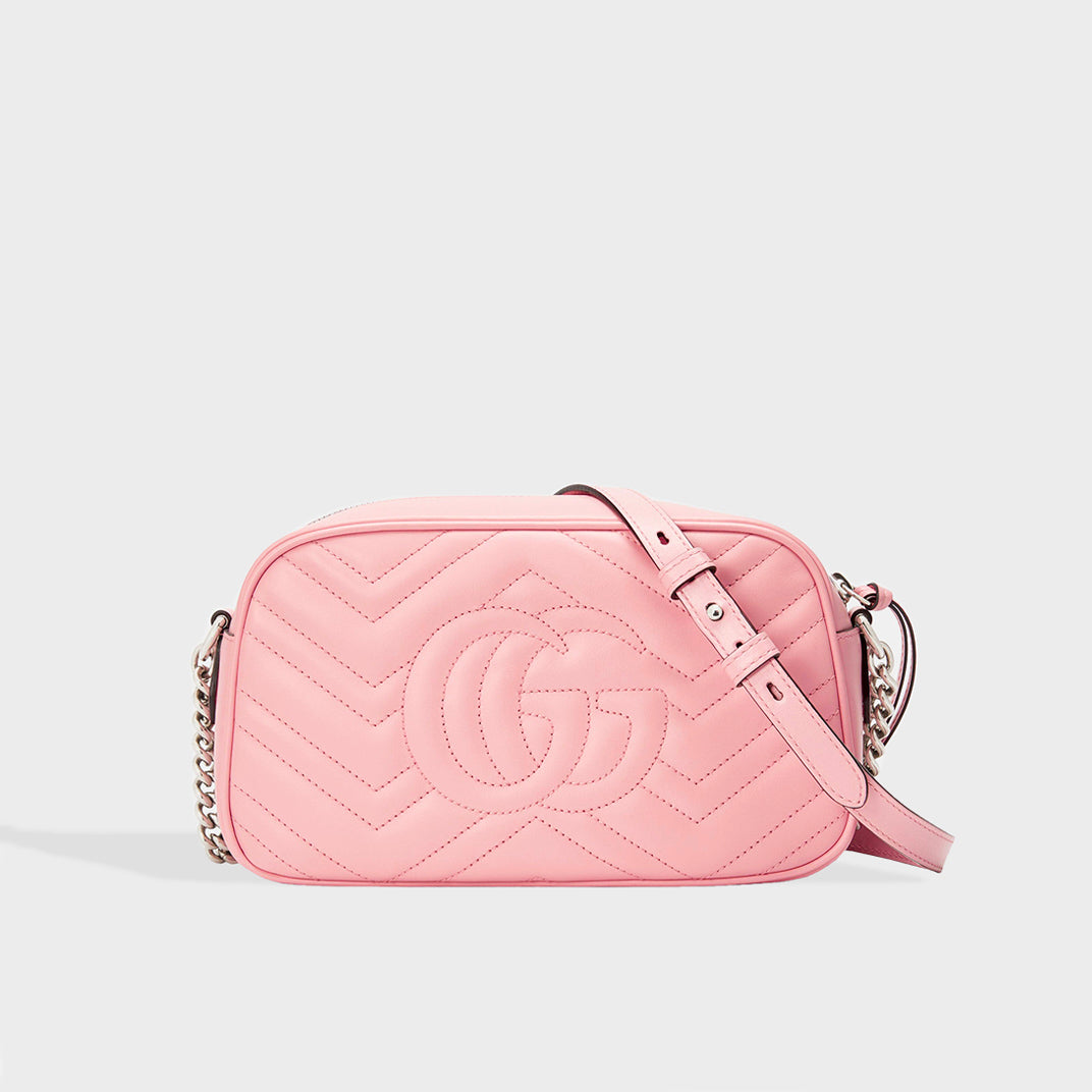 GG Marmont Small Shoulder Bag in Pink - Gucci