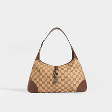 Load image into Gallery viewer, GUCCI Vintage Jackie Small Canvas Handbag in Brown - front view
