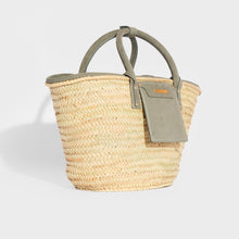 Load image into Gallery viewer, JACQUEMUS Le Panier Soleil Tote Bag with Grey Leather