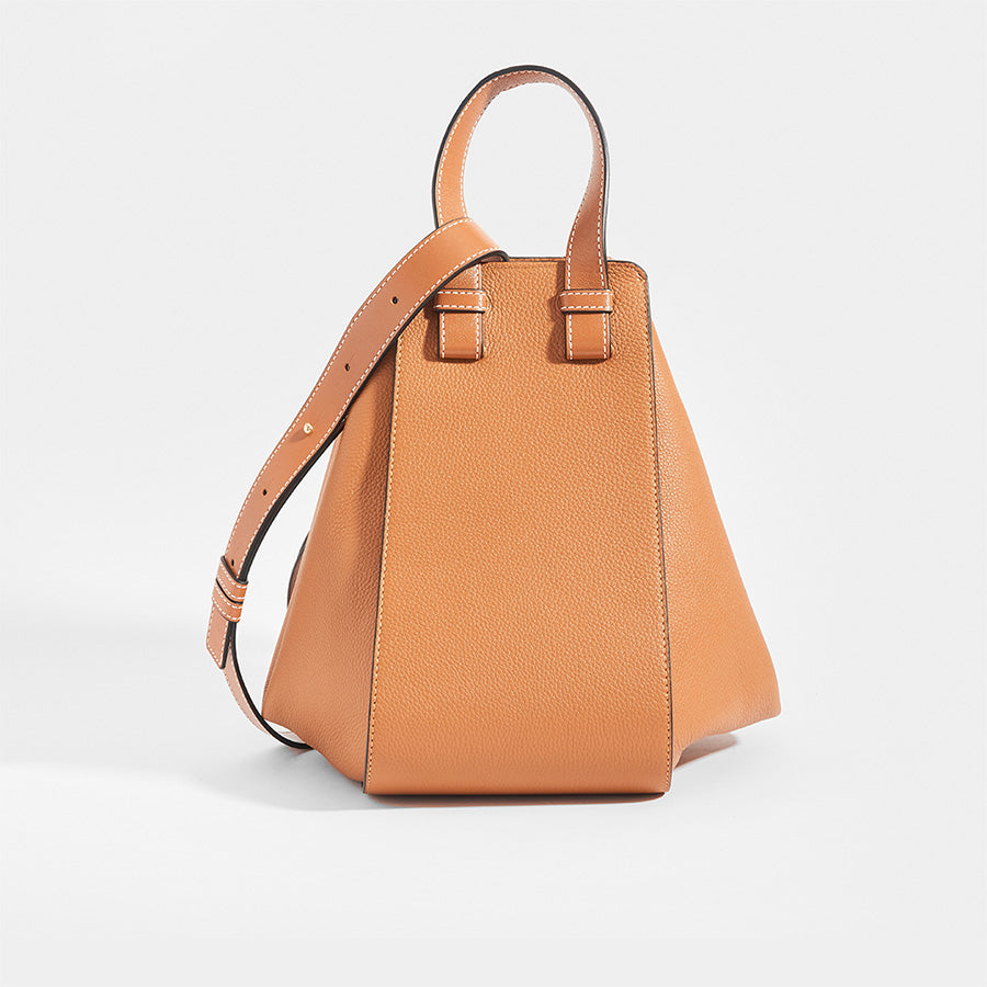 LOEWE Hammock Small Tote in Tan Leather