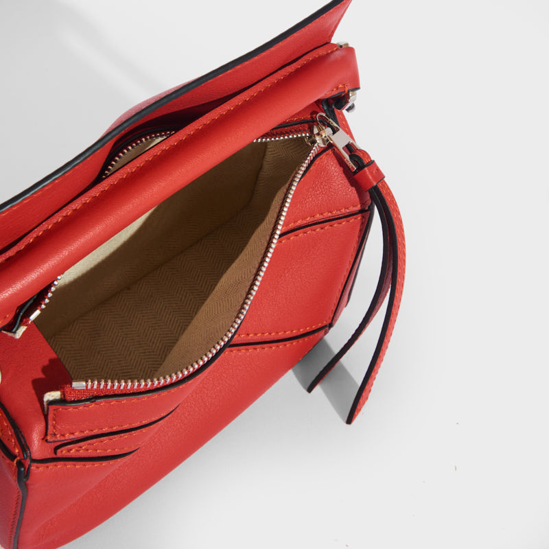 Mini Puzzle Shoulder Bag in Pomelo Leather