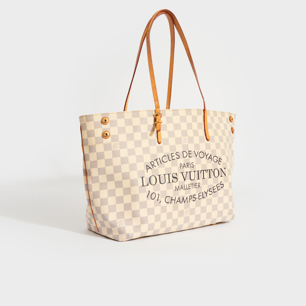 Sold at Auction: Louis Vuitton, Louis Vuitton handbag, Calvi Tote Damier  Azur, leather, accompanied by provenance documents