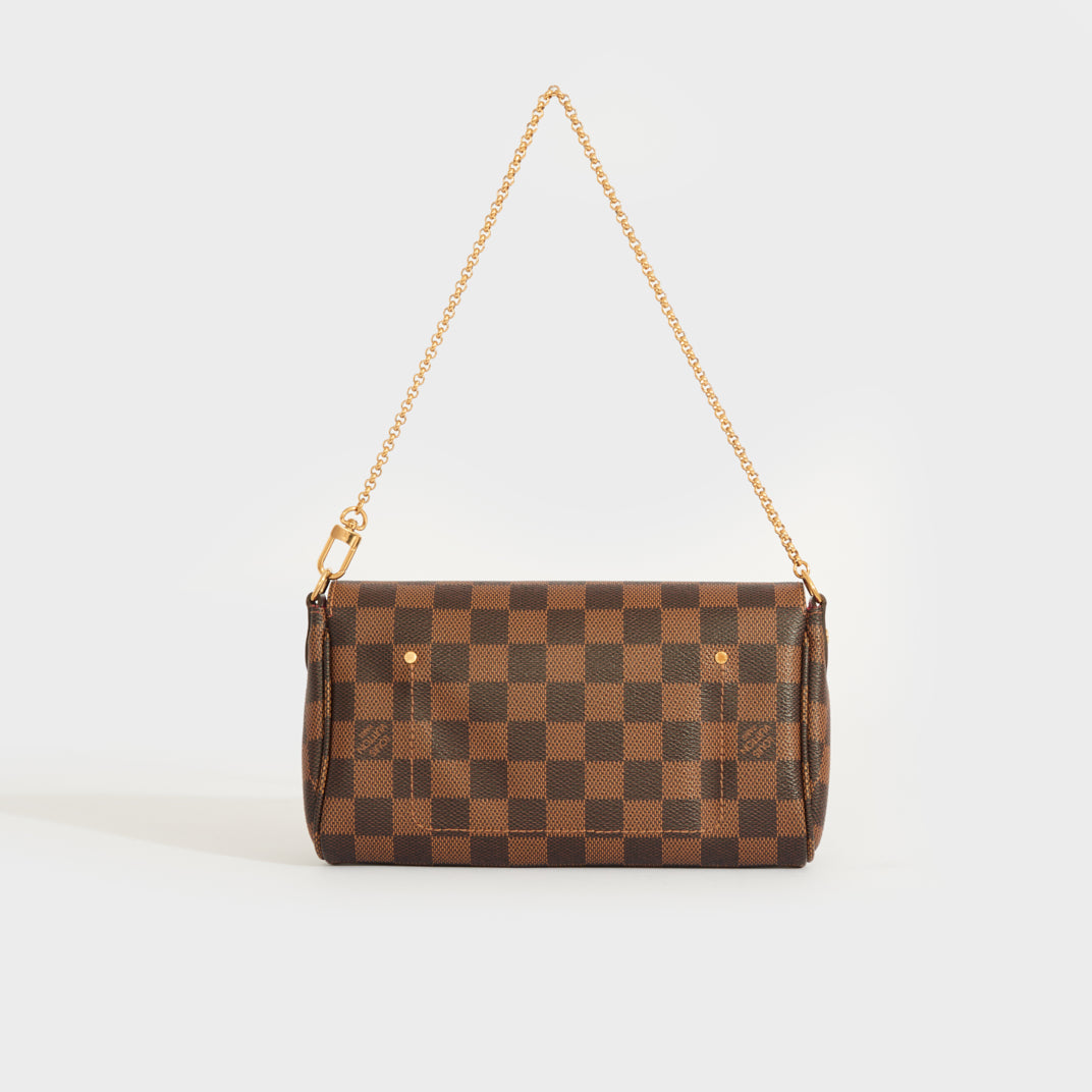 LOUIS VUITTON Favorite PM Bag in Damier Ebene Canvas