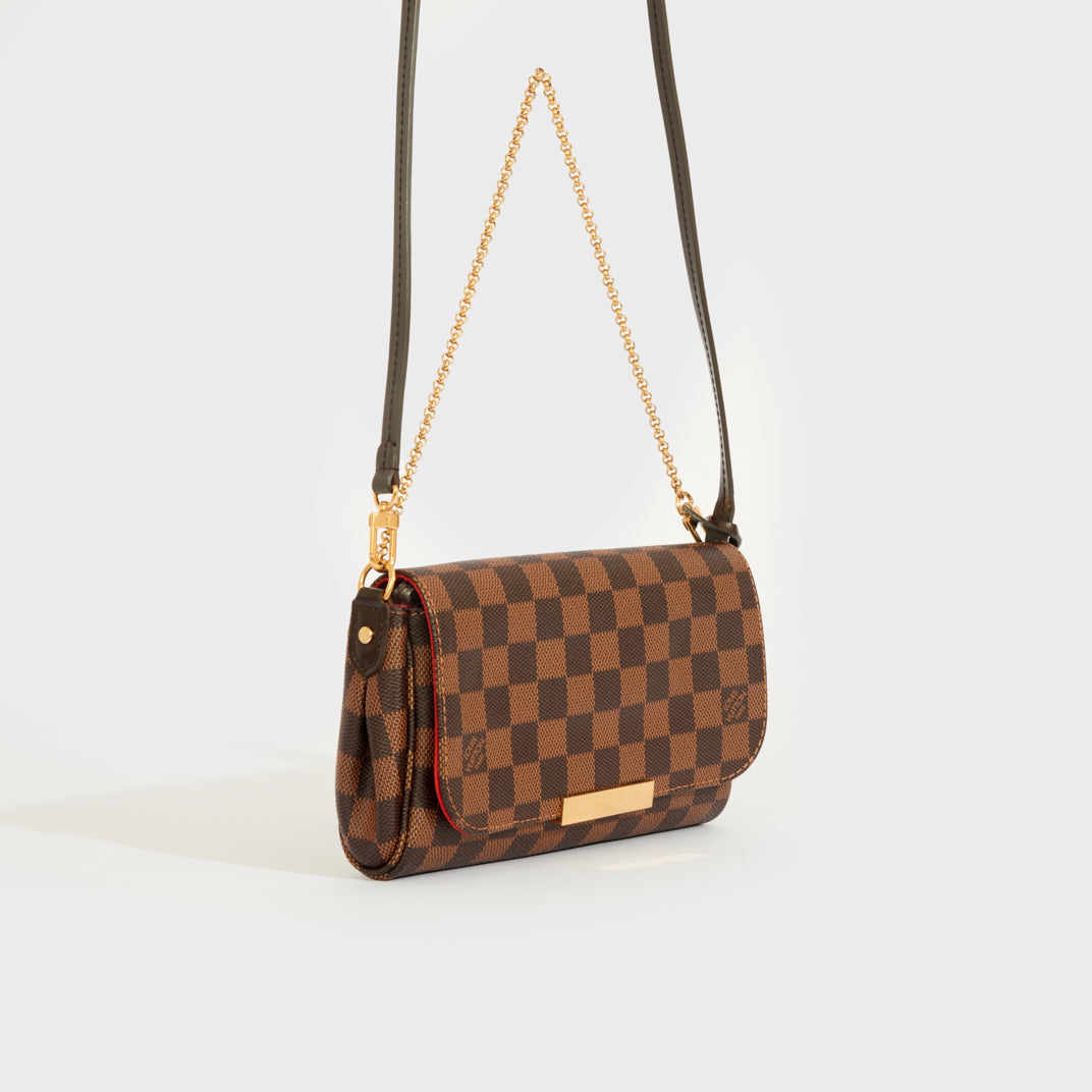 Bag Review: Louis Vuitton Damier Ebene Favorite PM - Coffee and