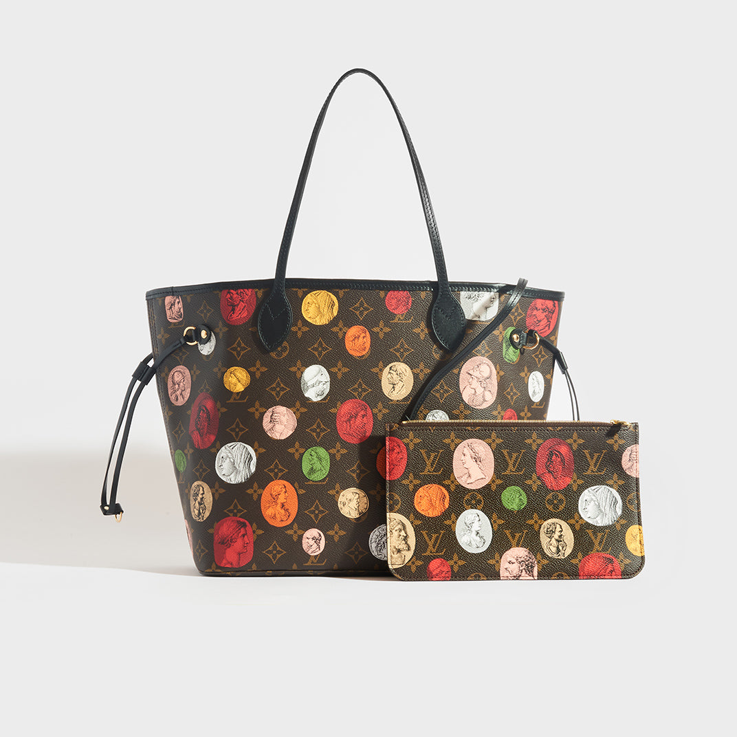 louis vuitton neverfull with flowers