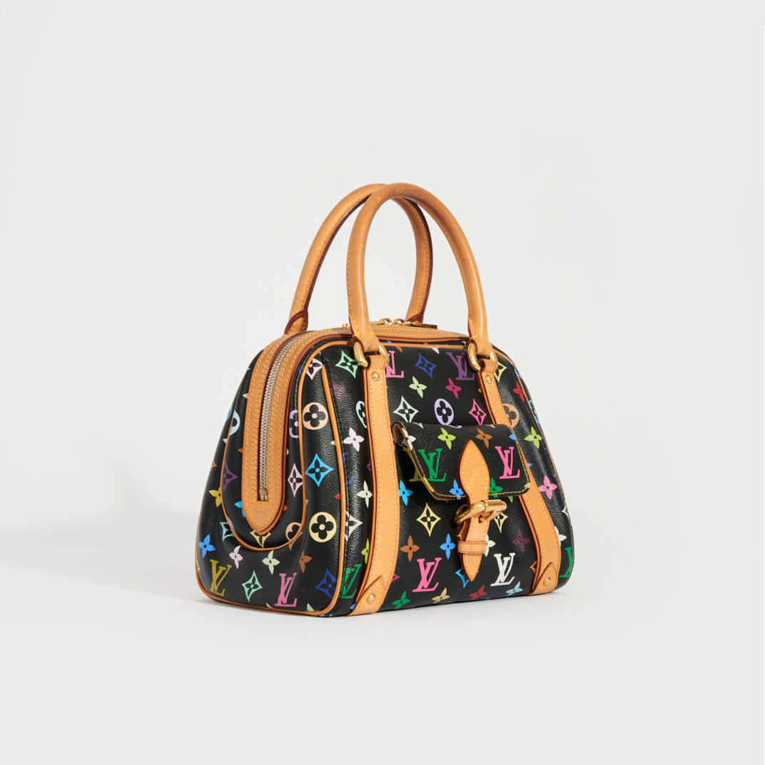 Louis Vuitton Black Multicolore Monogram Canvas Priscilla Bag