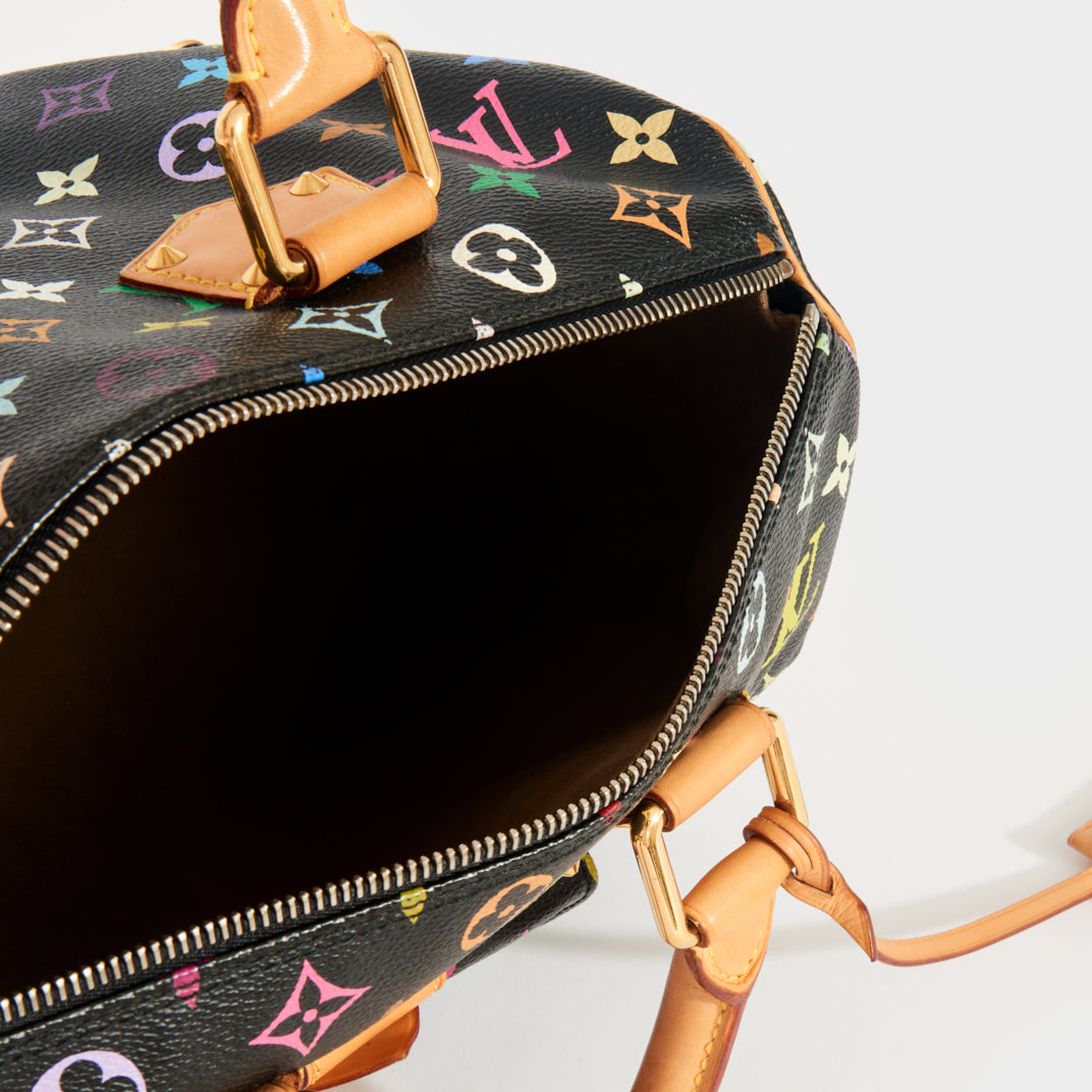x Takashi Murakami Multicolor Speedy 30 Tote 2007