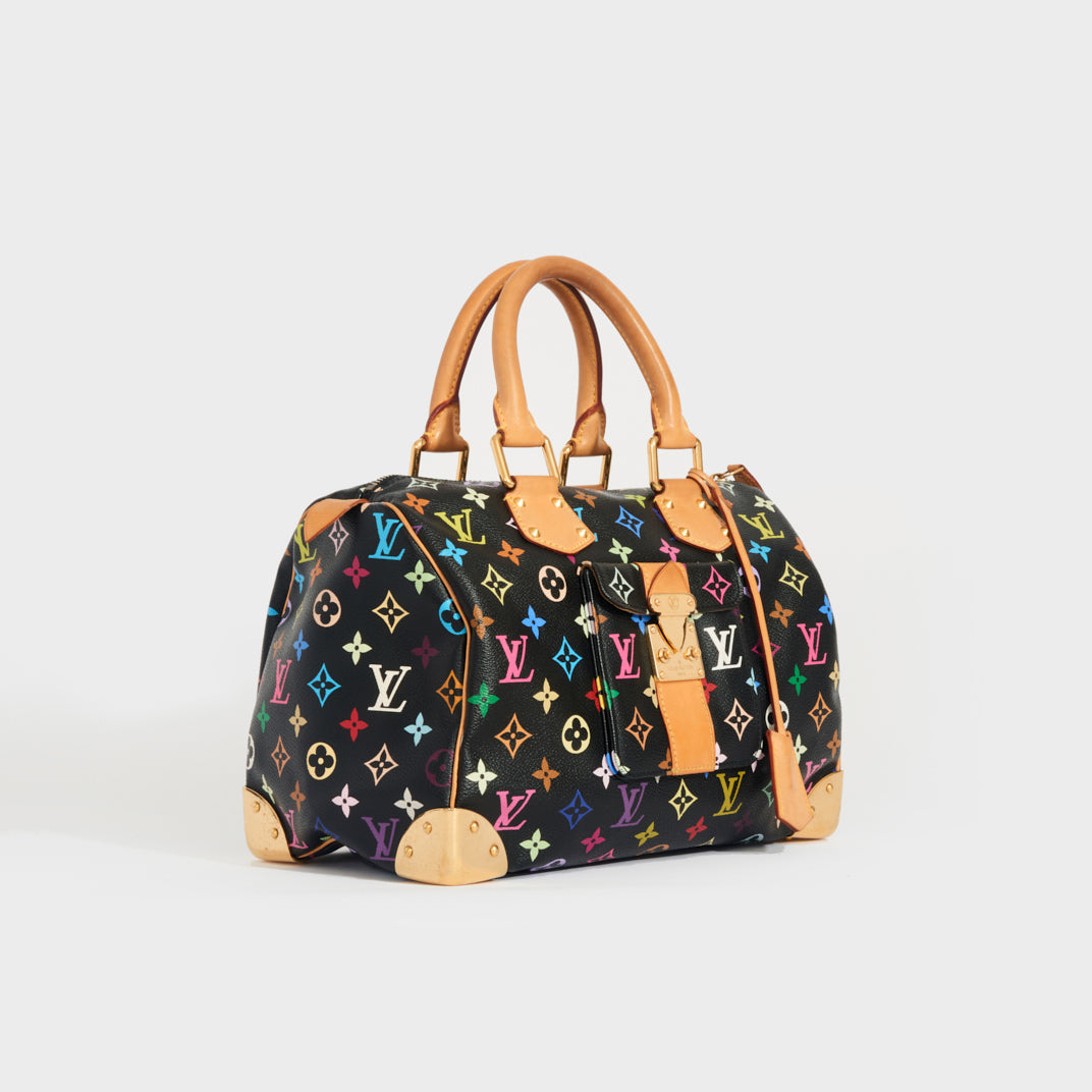 LOUIS VUITTON x Takashi Murakami Multicolor Speedy 30 Tote 2007
