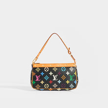 Load image into Gallery viewer, Front of LOUIS VUITTON x Takashi Murakami Pochette in Black Multi