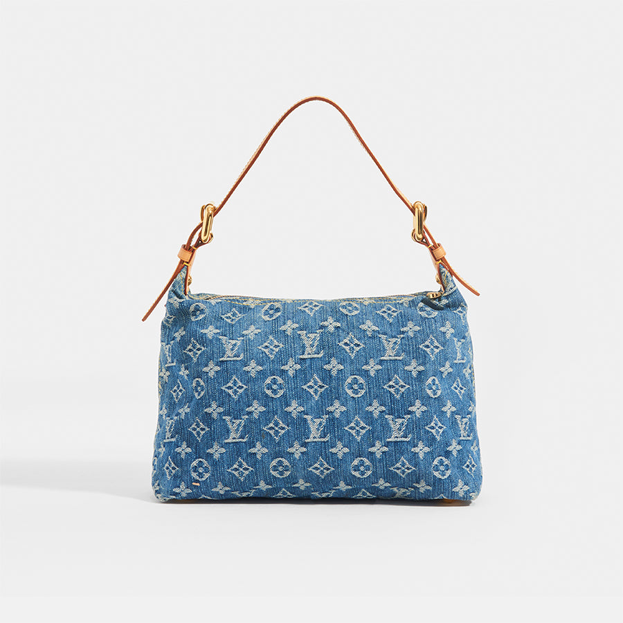 Louis vuitton denim shoulder bag Clearance