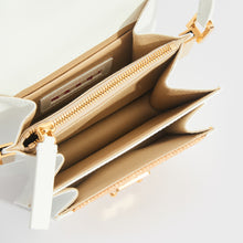 Load image into Gallery viewer, MARNI Mini Raffia Trunk Crossbody Bag in White