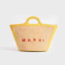 Load image into Gallery viewer, MARNI Small Tropicalia Basket Top Handle Bag in Yellow