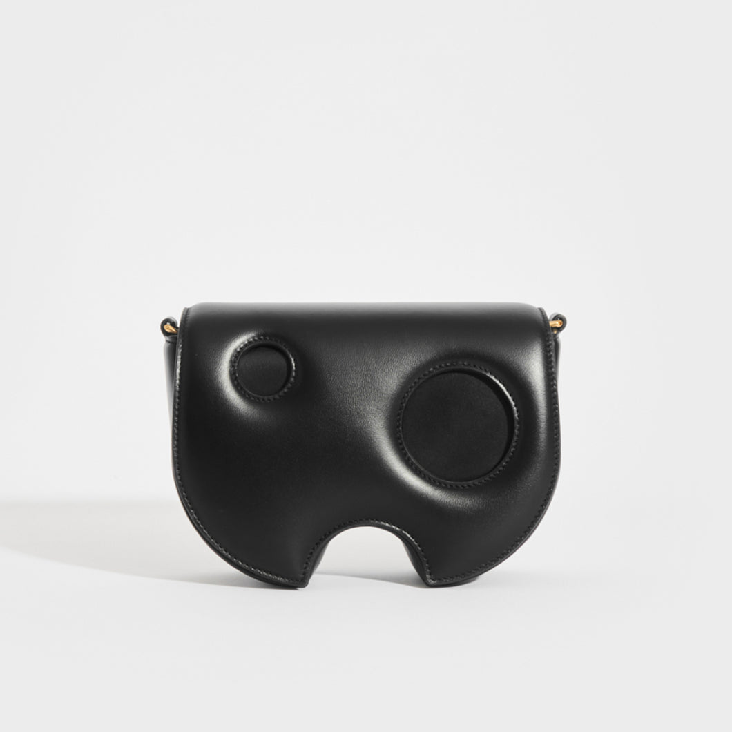 OFF-WHITE Burrow Saddle Bag in Black with cross-body strap