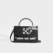 Load image into Gallery viewer, OFF-WHITE Jitney 1.4 Leather Shoulder Bag - &quot;Virgil Was Here&quot;