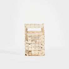 Load image into Gallery viewer, Front view of the PACO RABANNE 1969 Chainmail Shoulder Bag in Gold