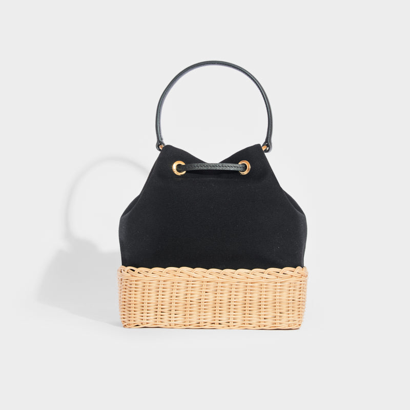 Wicker shop prada bag