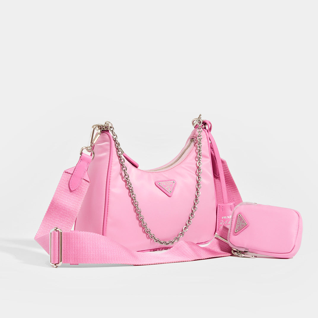 Prada, Bags, Rarely Has Been Used A Pink Nylon Handbag On Prada Website  It Is 200