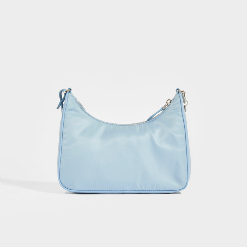 Prada astral blue nylon bag best sale