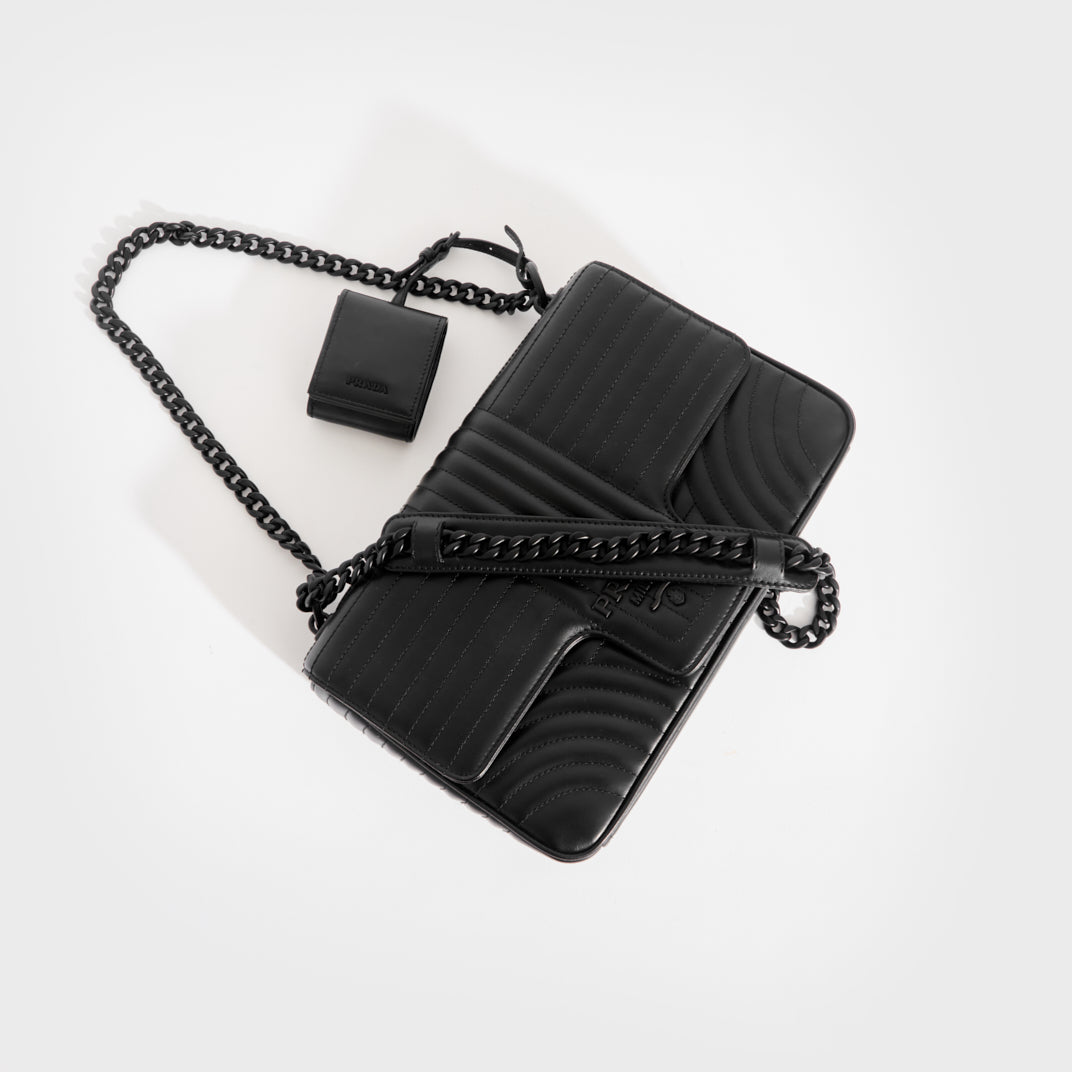 Large Diagramme Shoulder Bag with Black Hardware