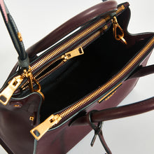 Load image into Gallery viewer, PRADA Large Galleria Tote in Bordeaux Saffiano Leather