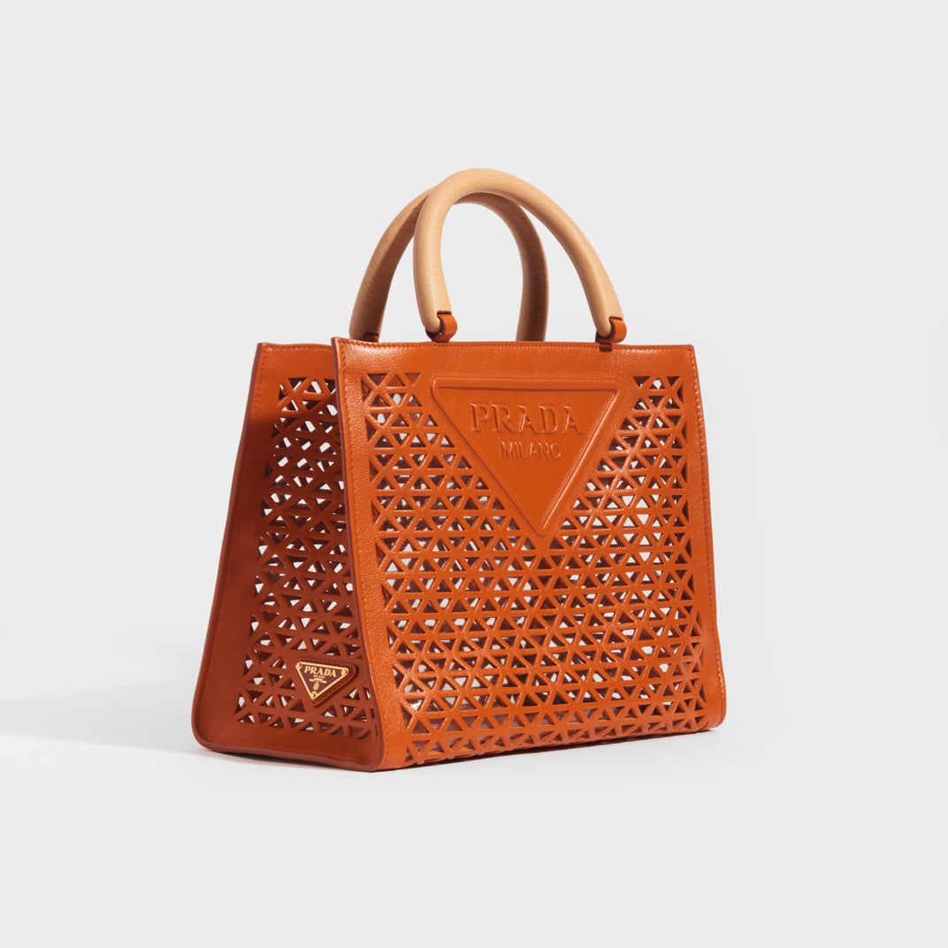 Prada sale papaya bag