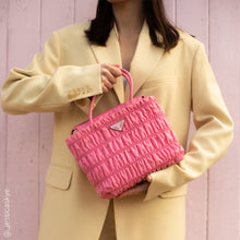 Load image into Gallery viewer, PRADA Nylon Tote in Begonia Pink