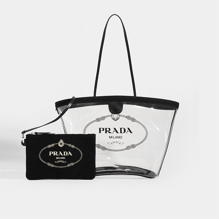 prada clear bag