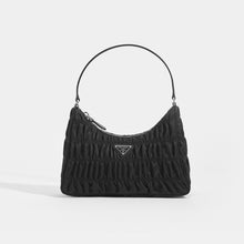 Load image into Gallery viewer, PRADA Re-edition 2000 Hobo Bag in Ruched Black Nylon