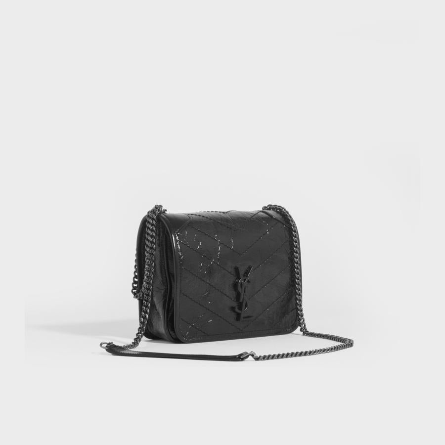 Saint laurent niki ysl monogram vintage calfskin wallet on chain Clearance